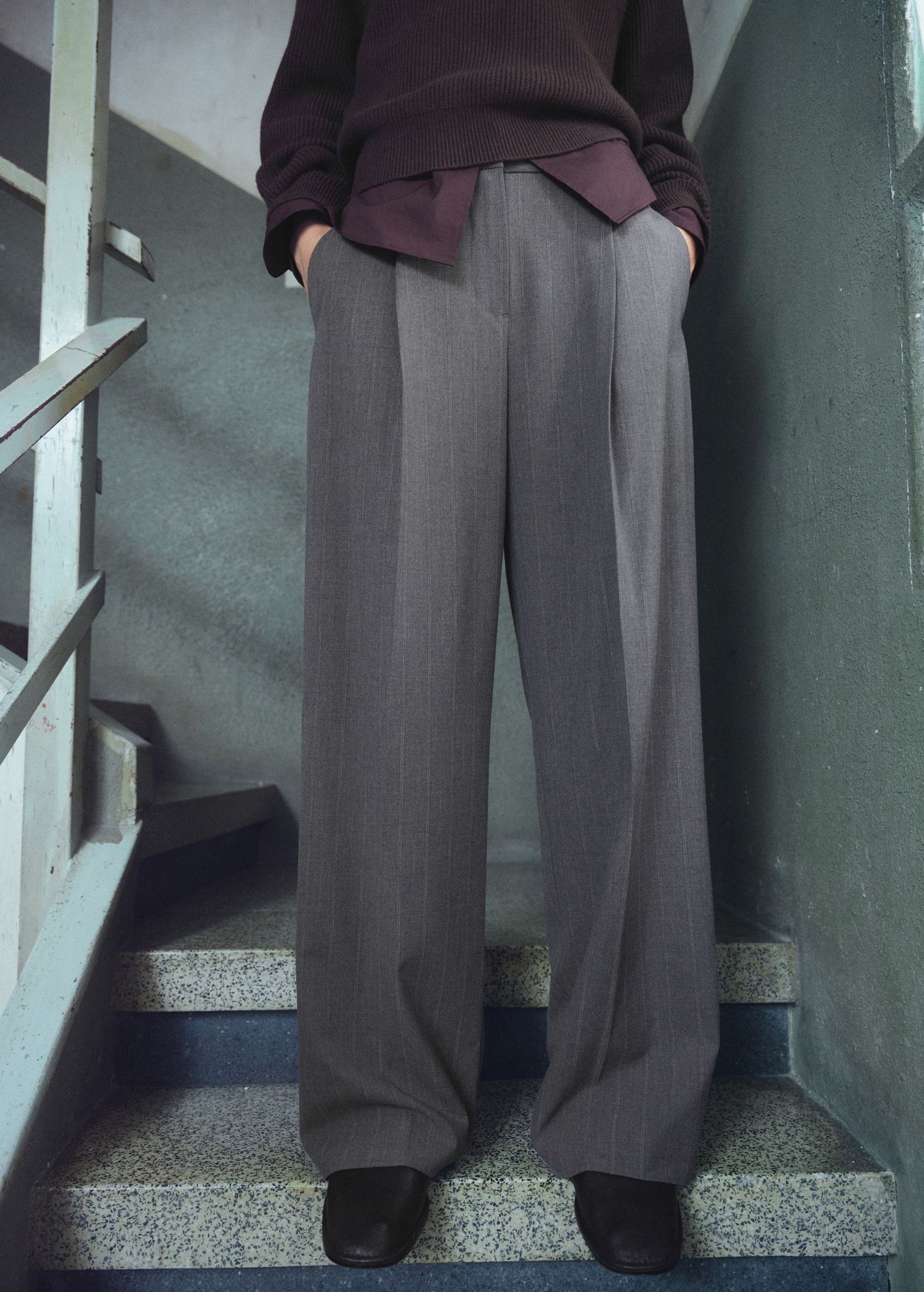 Pleated Wide Leg Trousers - Women | Mango United Kingdom