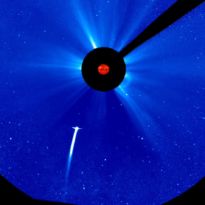 SDO and Comet Lovejoy, December 15, 2011