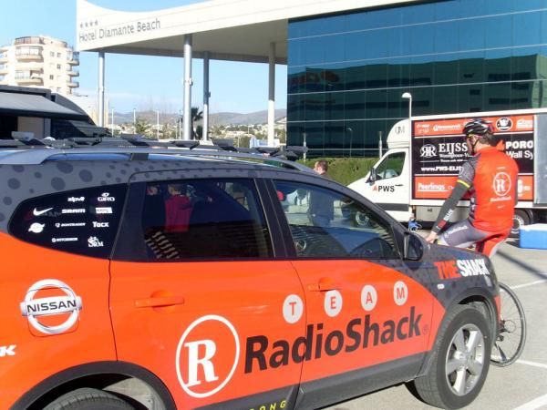 Team RadioShack has done a deal with Japanese car manufacturer Nissan to provide its vehicles.