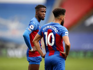 Wilfried Zaha, left, and Andros Townsend