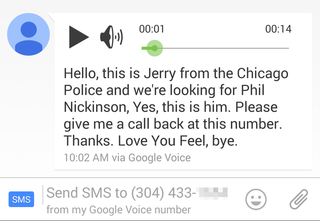 Google Voice Voicemail in Hangouts