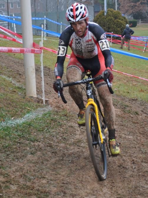 Jake Wells (NoTubes Elite Cross Team) solidly in third place.