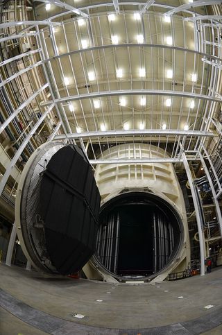 Chamber A, the world's largest high-vacuum cryogenic-optical test chamber, will test the world's largest space telescope, the James Webb Space Telescope.