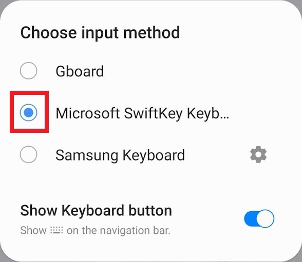 How to change keyboard on Android