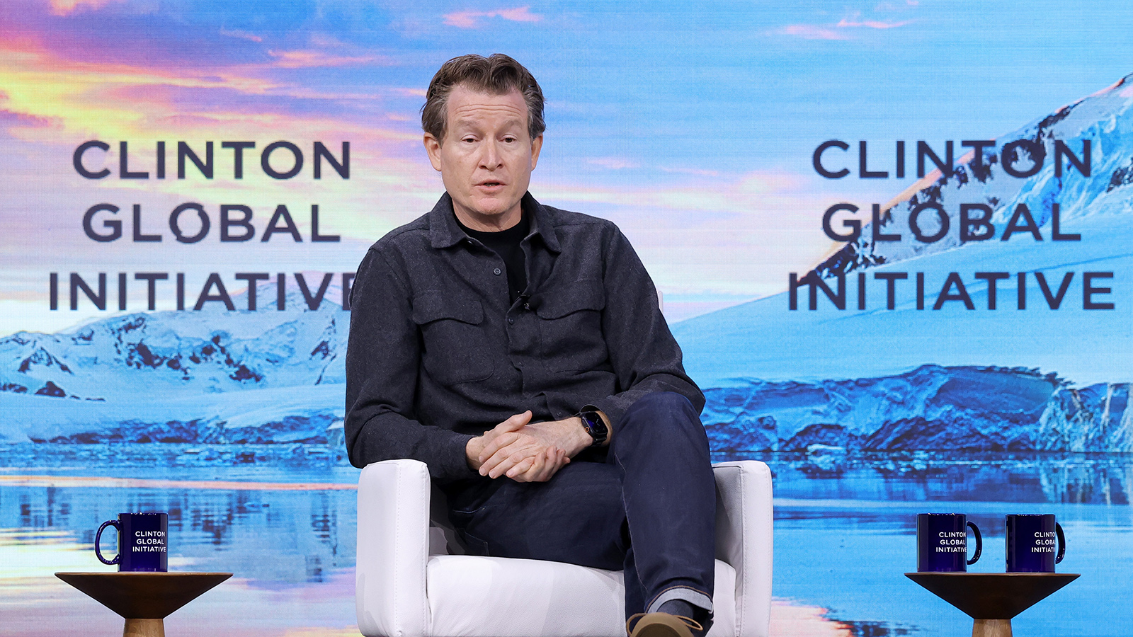 NEW YORK, NEW YORK - SEPTEMBER 25: Ryan Gellert speaks onstage during the Clinton Global Initiative 2025 Annual Meeting at New York Hilton Midtown on September 25, 2025 in New York City. (Photo by JP Yim/Getty Images for New York Hilton Midtown)