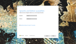 Screenshot des Media Creation Tool für die Installation von Windows 11