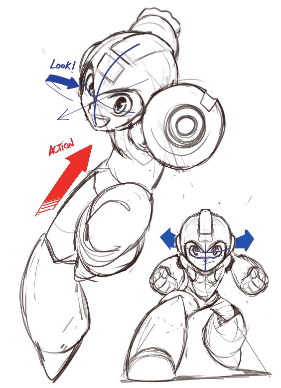 Mega man; mega man sketches
