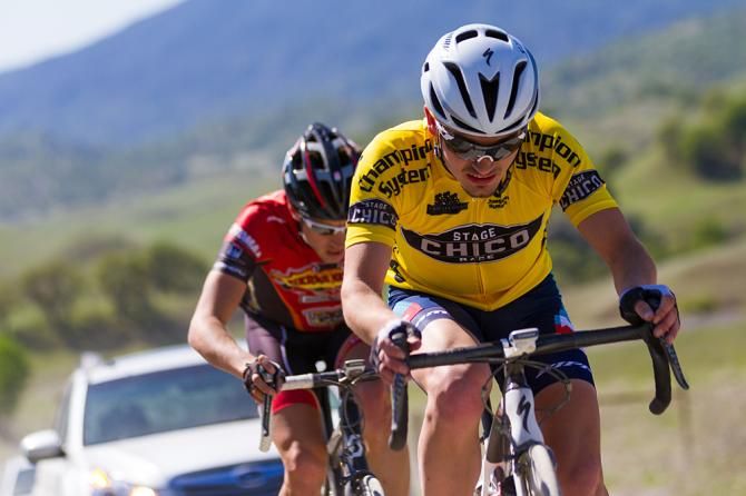 The Yellow Jersey Leader James LaBerge lost a massive amount of time during the windy Stage 2 Paskenta Hills RR