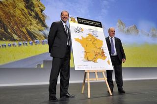 Tour de France director Christian Prudhomme and Tour de France race director Jean-Francois Pecheux, l-r.