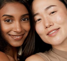 the best primers - two women with fresh bright skin smiling at the camera