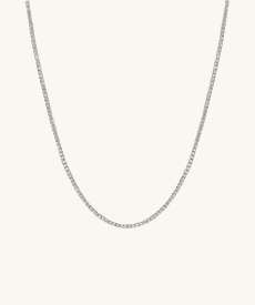 Lab Grown Diamond Tennis Necklace 2.5mm White Gold