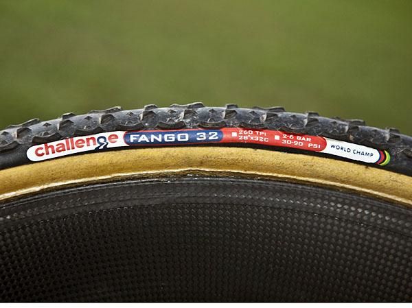 Wren uses Challenge's latest Fango tread for better grip than its more traditional Grifo pattern.