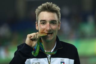 Elia Viviani (Italy) tastes gold