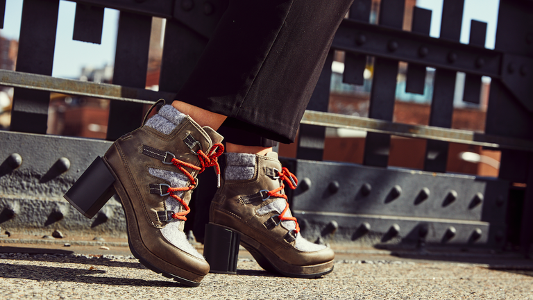 Footwear, Shoe, Street fashion, Leg, Brown, Human leg, Ankle, Snapshot, Fashion, Joint,
