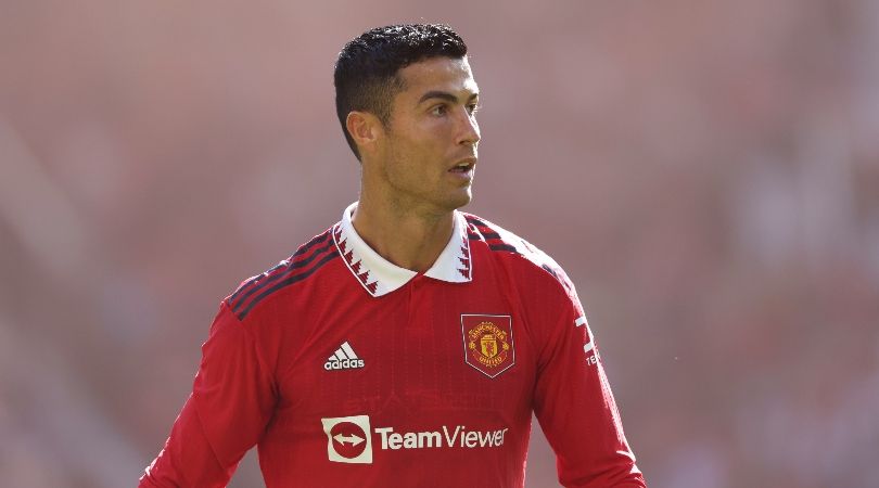 Cristiano Ronaldo in action for Manchester United against Rayo Vallecano in pre-season.