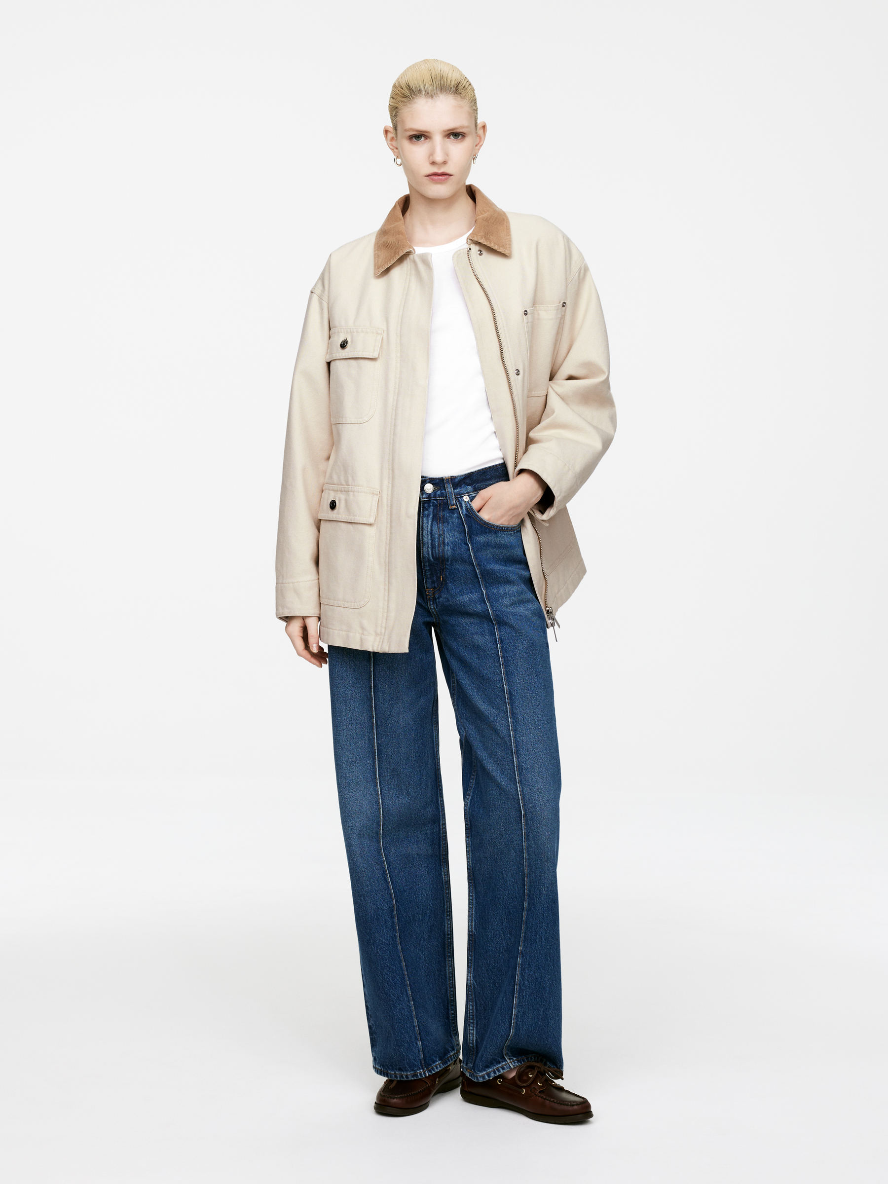 Lined Canvas Jacket – Light Beige – Women – Arket Gb