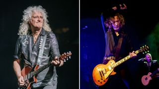 Brian May and Dan Hawkins performing live