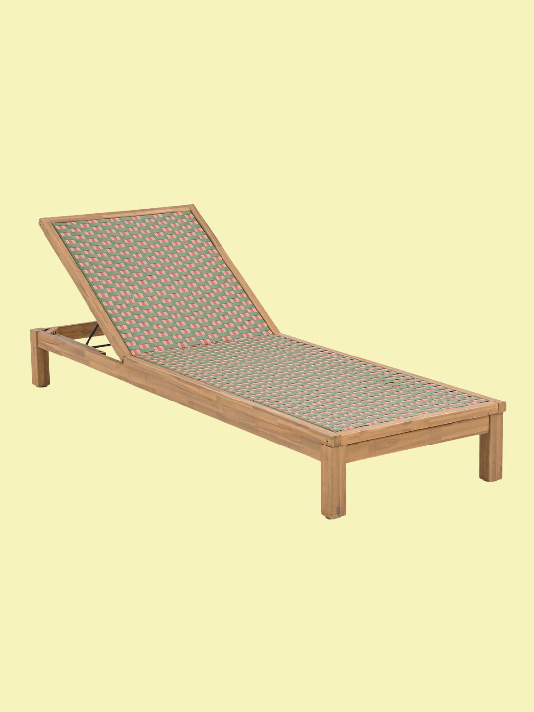 LA REDOUTE INTERIEURS, Briana Sun Lounger in Acacia and Woven Resin