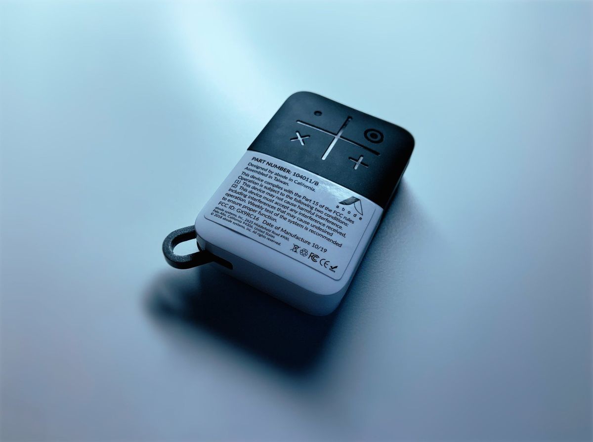 Back of Abode iota keyfob