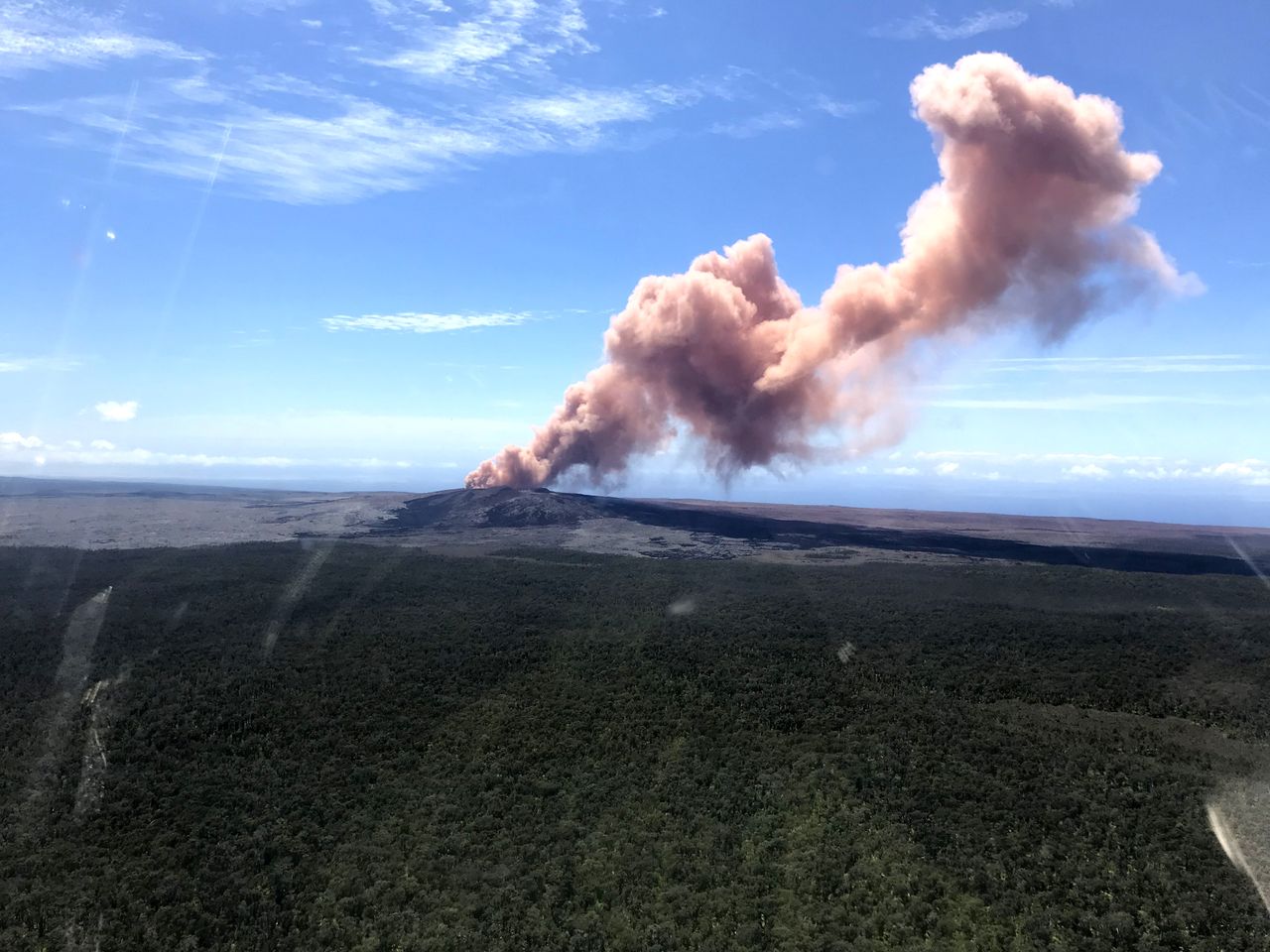 The Kilauea volcano.