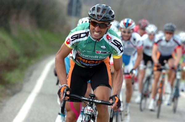 Fortunato Baliani (Miche) grits his teeth as he goes on the attack