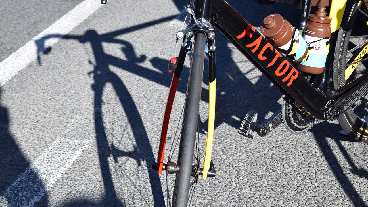 Factor's 'Wide Stance' design also extends to the forks of the ONE
