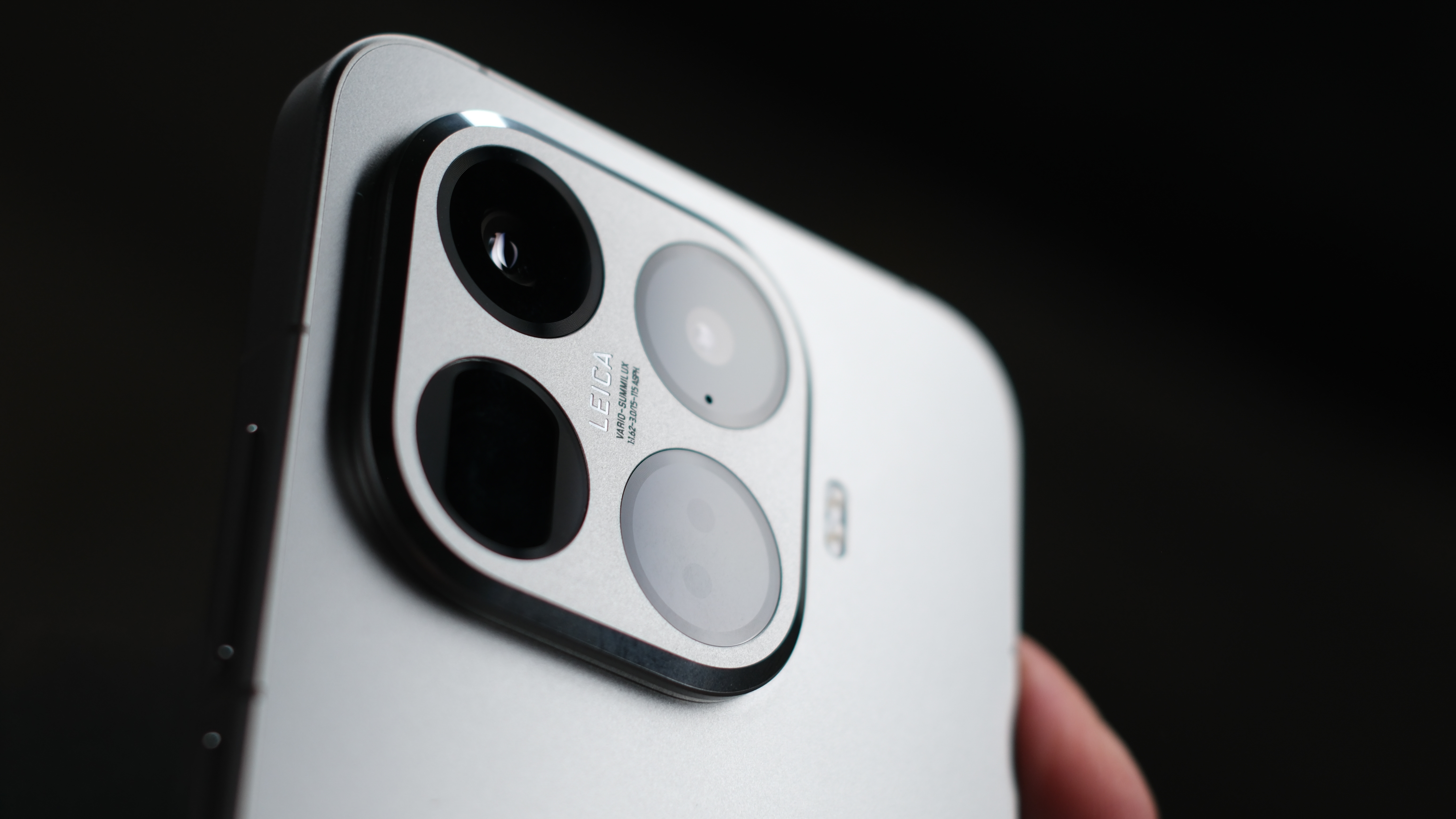 Close up of the cameras on a Xiaomi 15T Pro phone