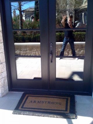 The entrance to the Armstrong house.