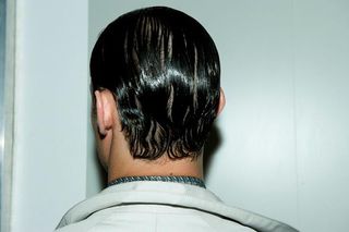 back of the head of a male model