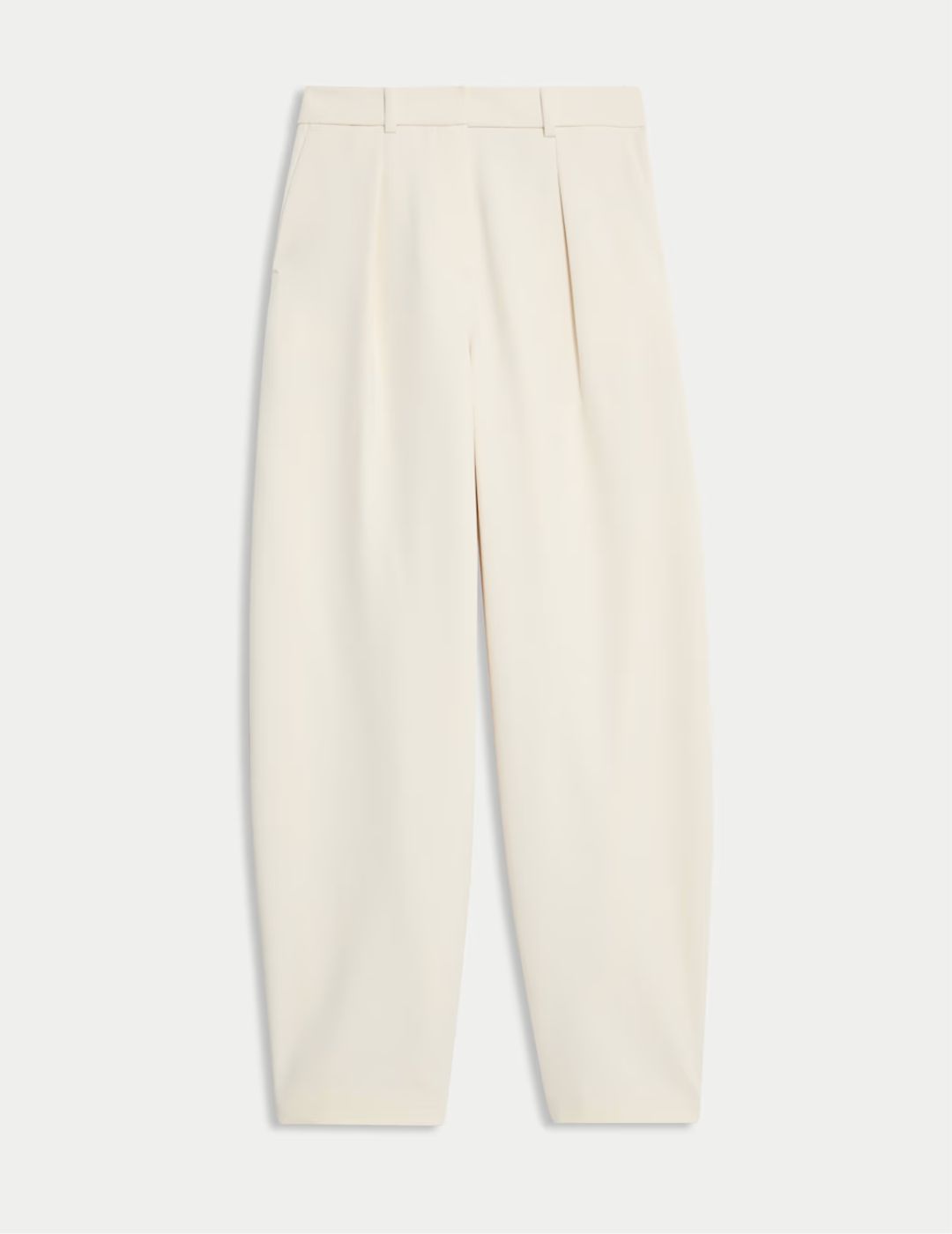 M&S, Tailored Pleat Front Barrel Leg Trousers