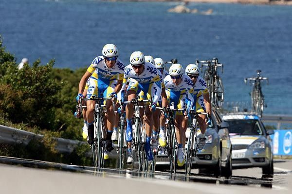AG2r Pr&eacute;voyance climb one of the many hills on today's route.