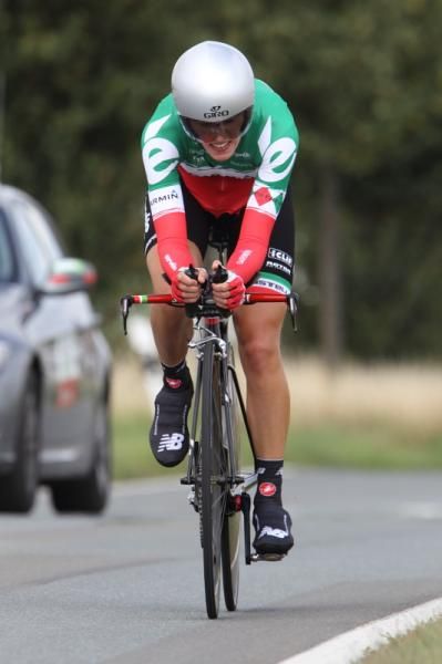 Italian TT Champion, Noemi Cantele (Garmin-Cervelo) was twelfth