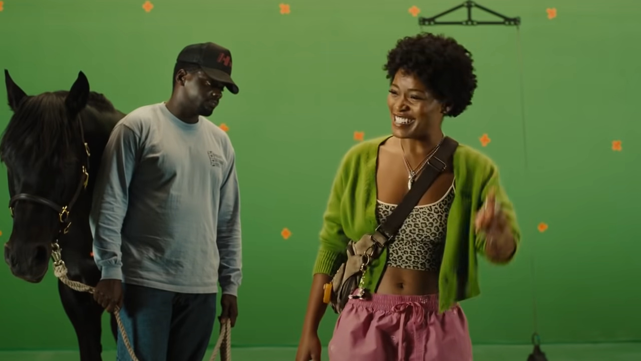 Keke Palmer y Daniel Kaluuya en No.