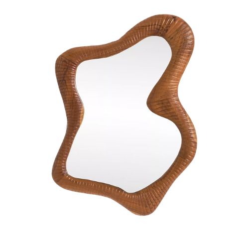 Raymond Irregular Wooden Wall Mirror