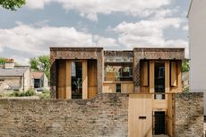 Modern House in east London with minimalist wooden interiors