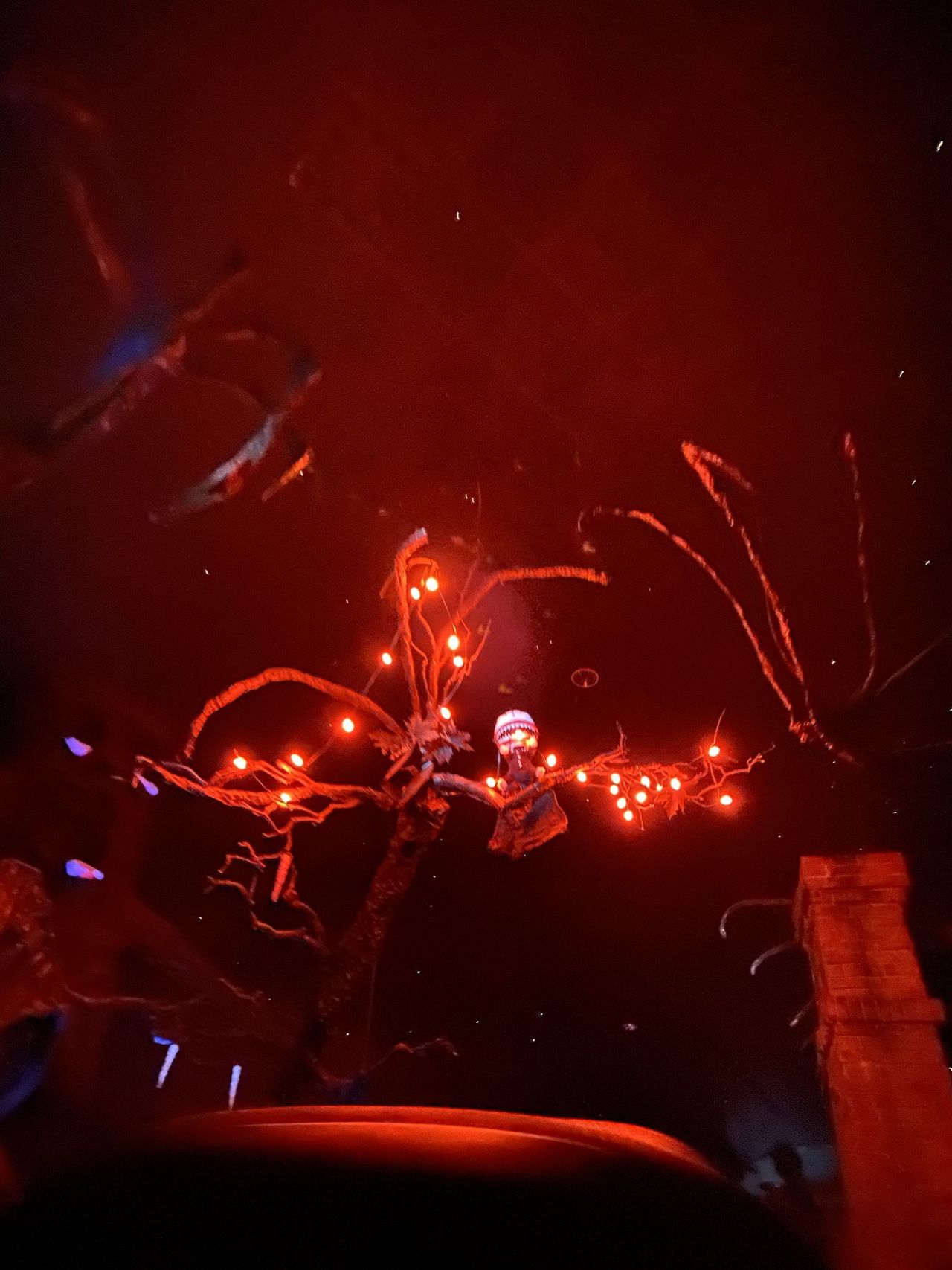 Path to graveyard in Haunted Mansion with Night mode