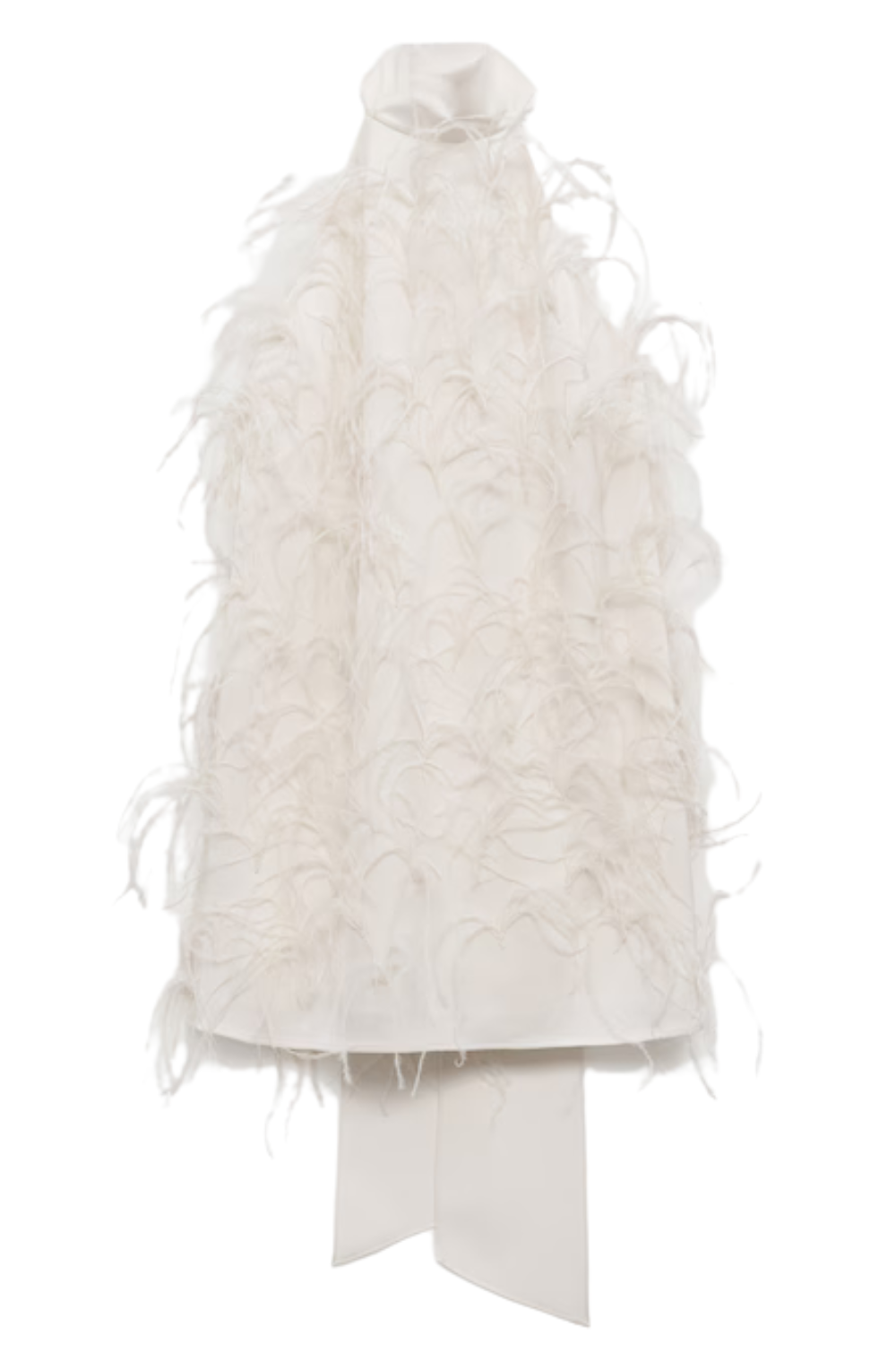 Foiled Figure Form Bandage Knit Feather Bardot Mini Dress