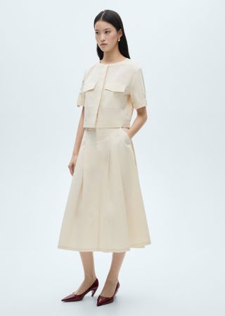 Pleated Midi-Skirt - Women | Mango United Kingdom