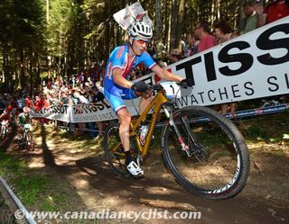 2011 World Champion Jaroslav Kulhavy (Czech Republic) was on his special gold bike after winning the Olympics