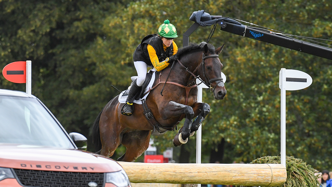 Nicky Hill and MGH Bingo Boy at Burghley 2019.