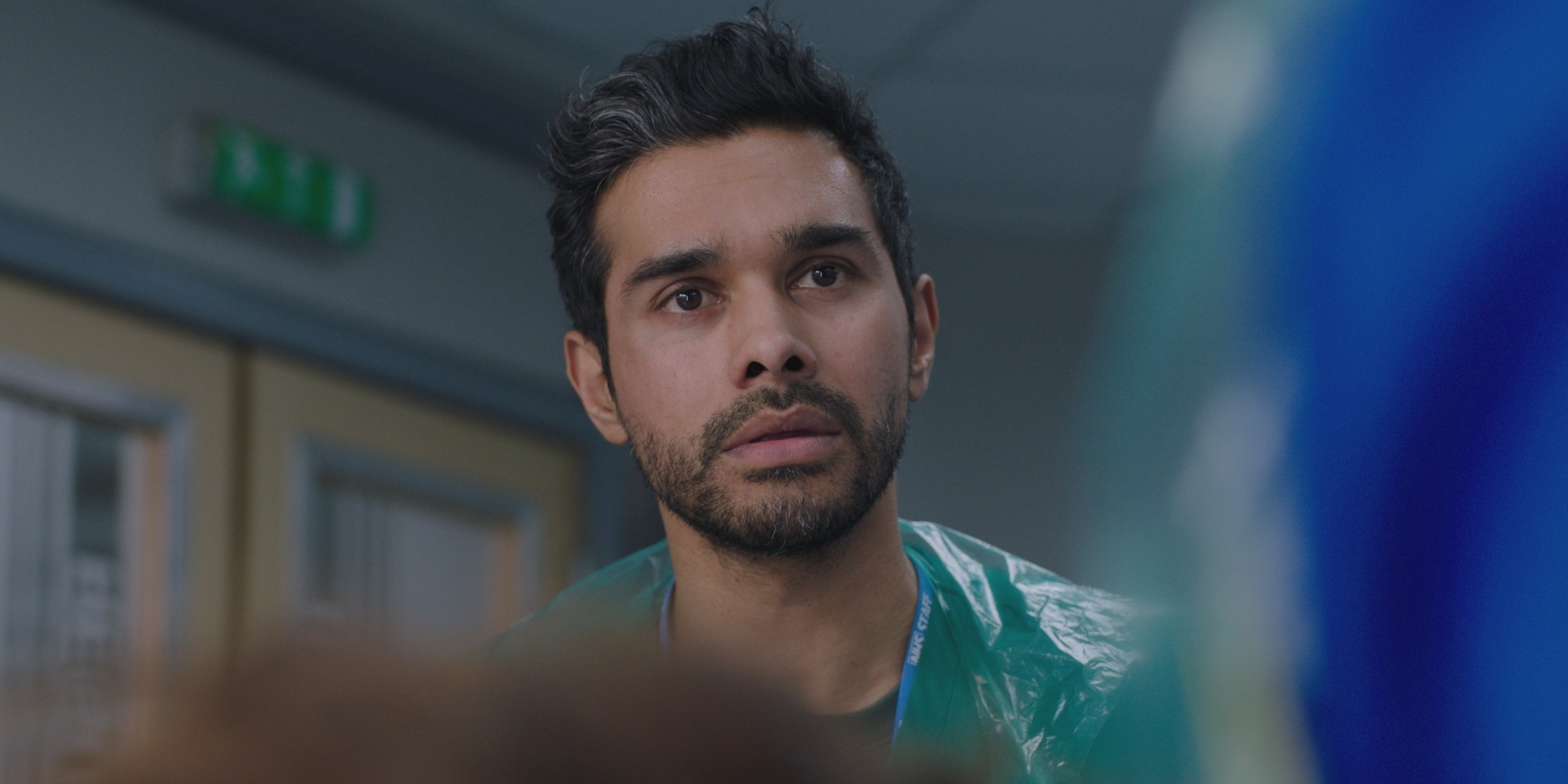 EMBARGO 26/08/25 Rash Masum in resus looking worried. 