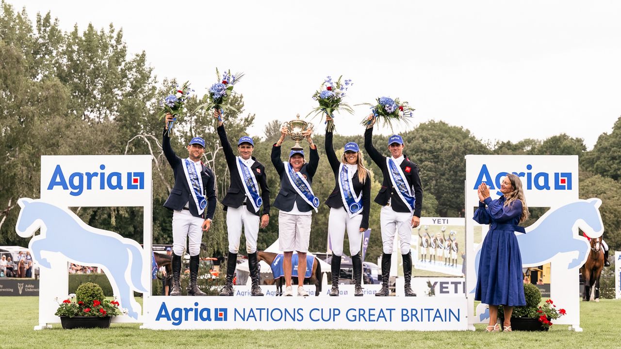 Britain on the 2026 Agria Nations Cup podium