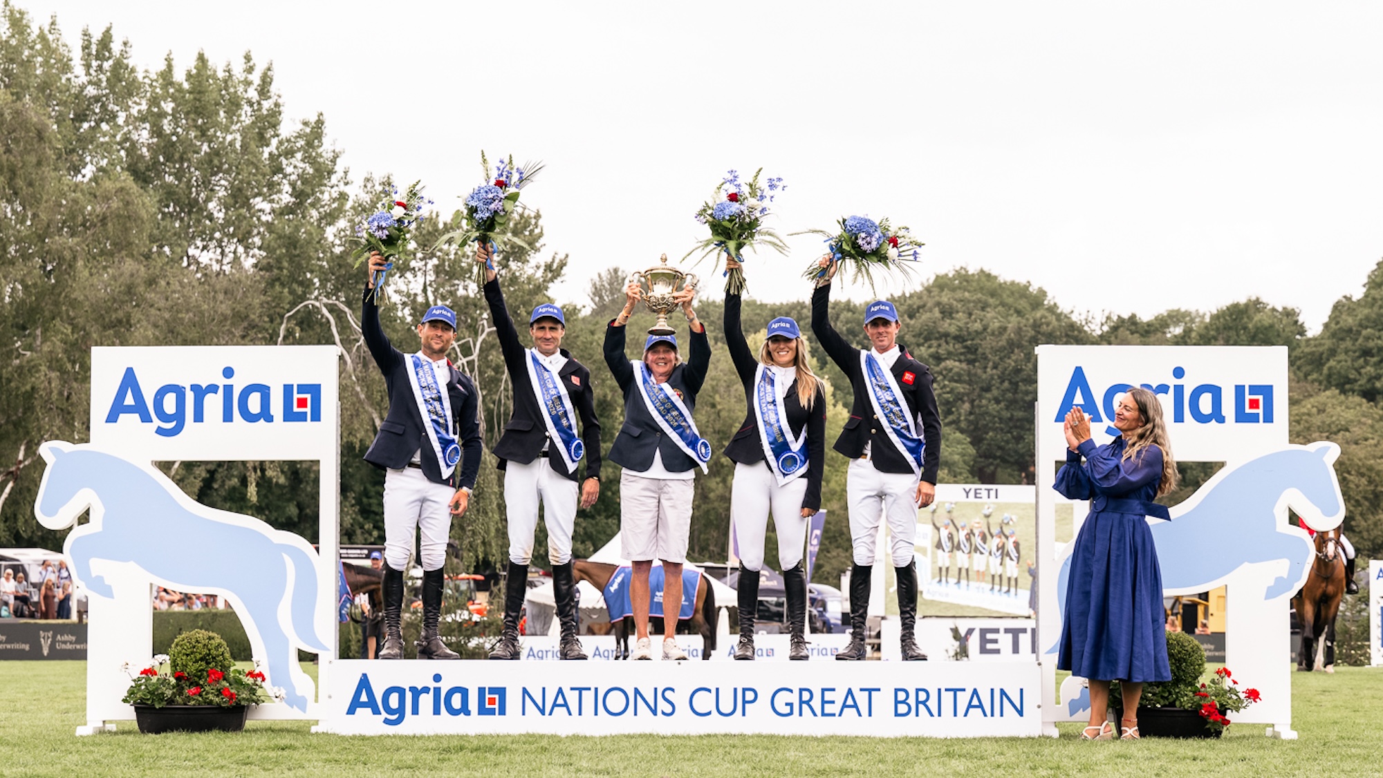 Britain on the 2026 Agria Nations Cup podium