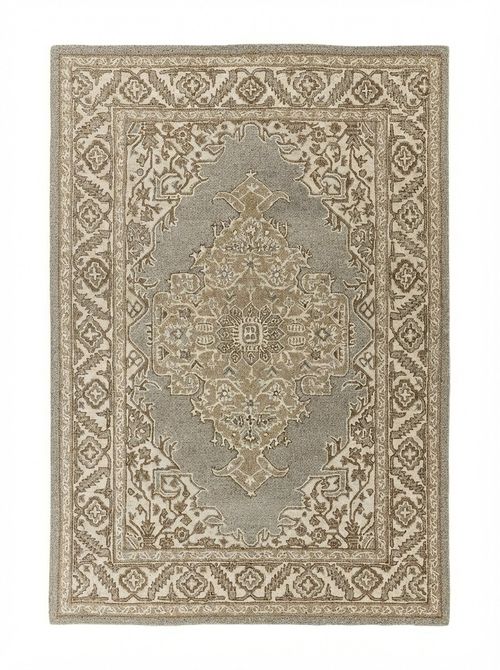 Bronte Hand-Tufted Natural Beige Wool Persian Rug