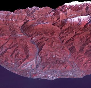 Sochi Winter Olympic Sites Coastal Cluster Seen From Space