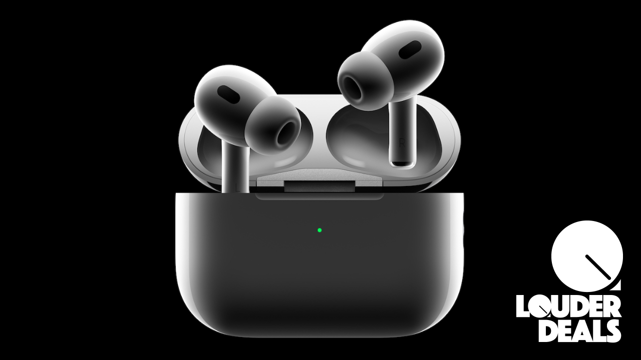 Apple AirPods 2 on a black background