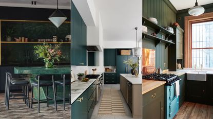 dark green kitchen ideas