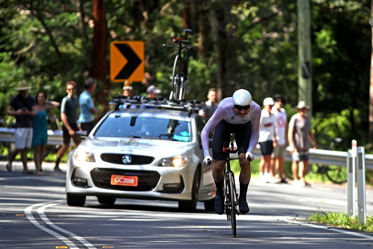 Hamish Bond (New Zealand) suffering on the climb