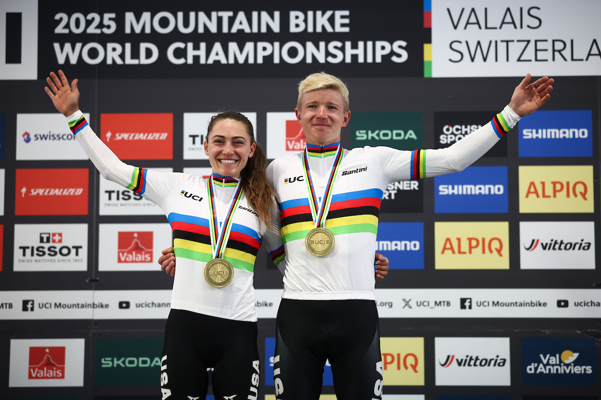 Kate Courtney and Keegan Swenson win cross-country marthon titles in Switzerland