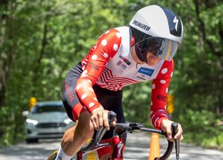 Miguel Angel López Moreno (Team Medellin - EPM) locked in the KOM jersey with a victory in the TT, and gave himself a slim 6 second lead in the GC battle going into the criterium on Sunday.